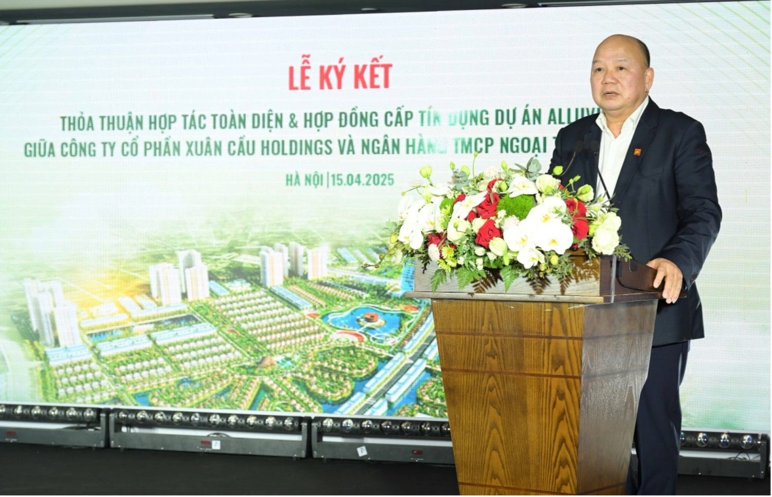 Ông Tô Dũng, Chủ tịch HĐQT Xuân Cầu Holdings phát biểu tại sự kiện